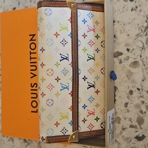 Louis Vuitton Long Murakami Multicolor Wallet with Box